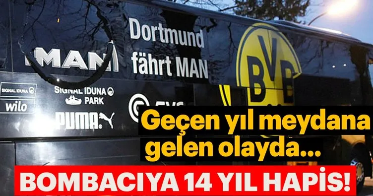 Dortmund bombacısına 14 yıl hapis