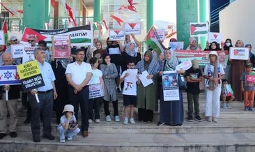 Fethiye’de Filistin için eylem düzenlendi