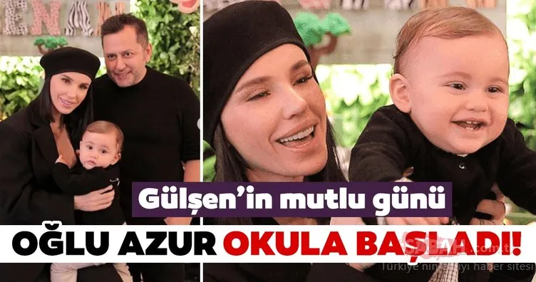 Ünlü şarkıcı Gülşen’in oğlu Azur büyüdü! Gülşen oğlu Azur’un okul heyecanını sosyal medyadan paylaştı!