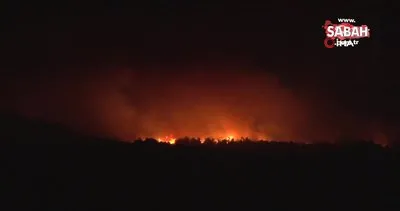 Yunanistan’daki yangın Edirne’nin sınır köylerine dayandı, alevler gökyüzünü kapladı | Video