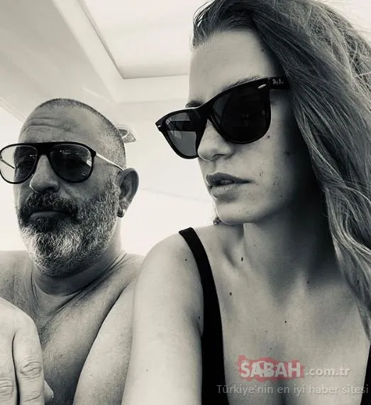 Serenay Sarıkaya’nın tatil pozu Bodrum’u kasıp kavurdu! Cem Yılmaz’la havuz başında çekilen fotoğraflarının ardından…