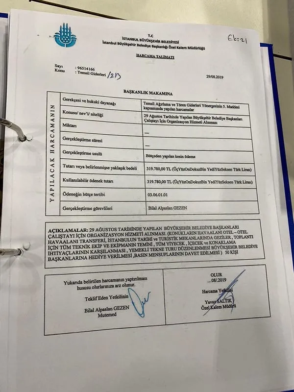 İBB Başkanı İmamoğlu; kurulmamış şirkete organizasyon işini vermiş!