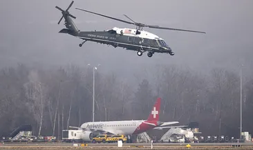 Trump’ın helikopteri Davos’ta