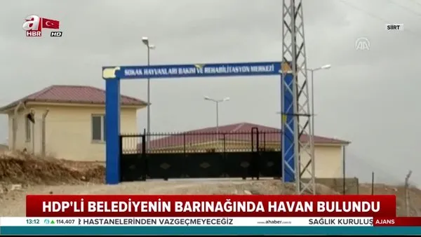 HDP'li belediyenin hayvan barınağında havan mermisi bulundu!