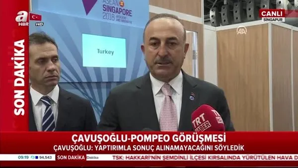 Dışişleri Bakanı Çavuşoğlu'ndan son dakika ABD açıklaması!