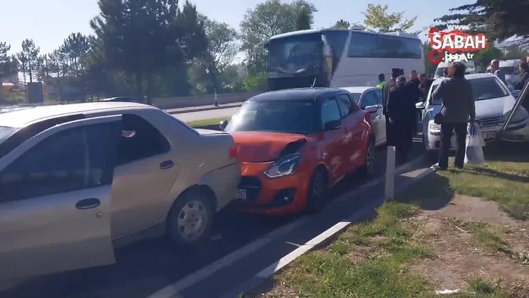 Kütahya'da zincirleme kaza: 9 araç birbirine girdi