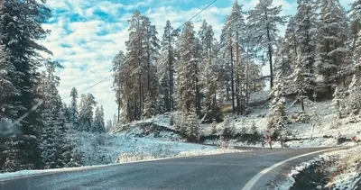 Kastamonu güne beyaz örtüyle uyandı