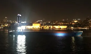 Beşiktaş açıklarında demi çelik yüklü gemi motor arızası yaptı