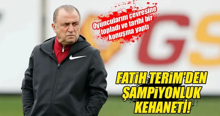 Fatih Terim’den şampiyonluk kehaneti!