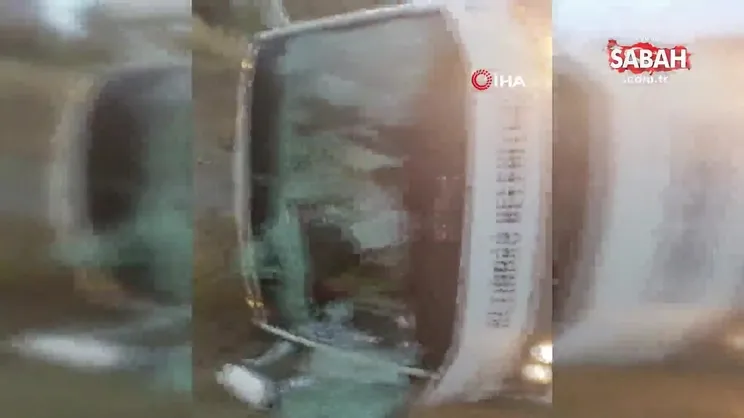 Amasya’da yolcu otobüsü devrildi: 27 yaralı