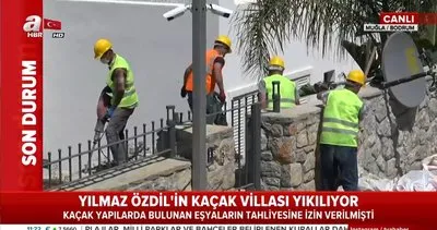 Sözcü Gazetesi Yazarı Yılmaz Özdil’in Bodrum’daki villasında yıkım başladı | Video