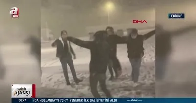 SON DAKİKA! Kar yağışı ve soğuk hava dalgası Trakya’dan yurda giriş yaptı! Edirne ve Tekirdağ’da kar yağışı başladı | Video
