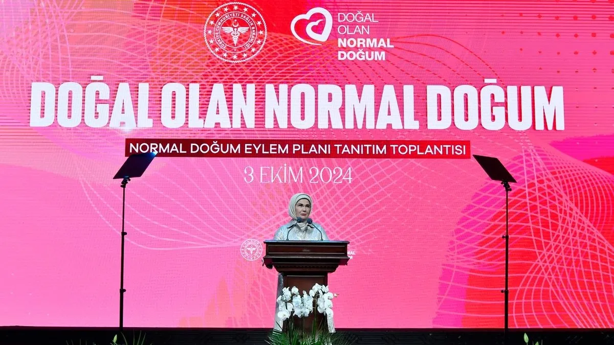 Emine Erdoğan'dan Normal Doğum Eylem Planına ilişkin paylaşım! Makul sezaryen sınırına dikkat çekti