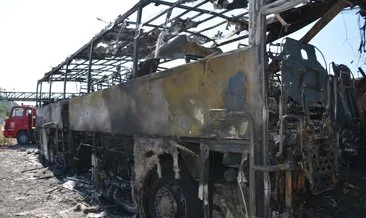 Balıkesir’de yolcu otobüsündeki yangında 2 tutuklama