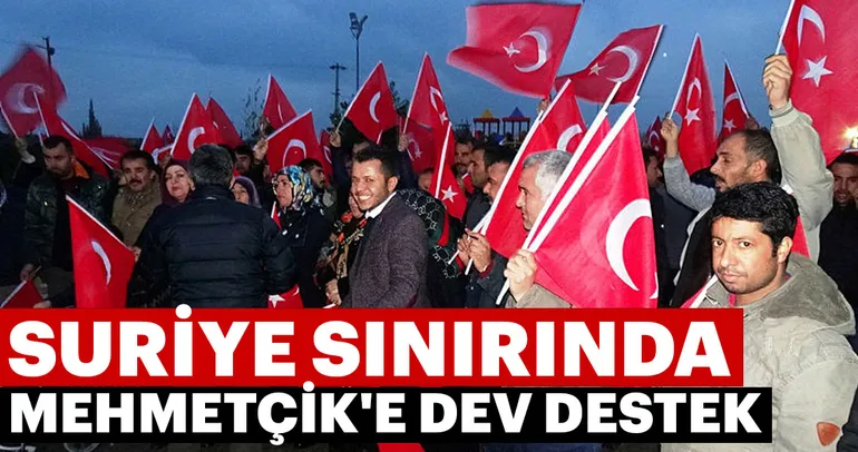 Suriye sınırında Mehmetçik'e dev destek