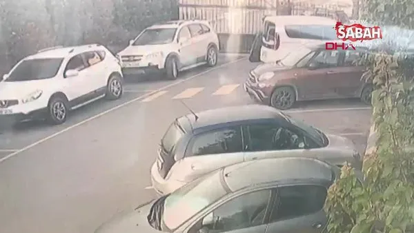 İstanbul'da çaldığı lüks ciple duvarların içinde geçen hırsız kamerada | Video