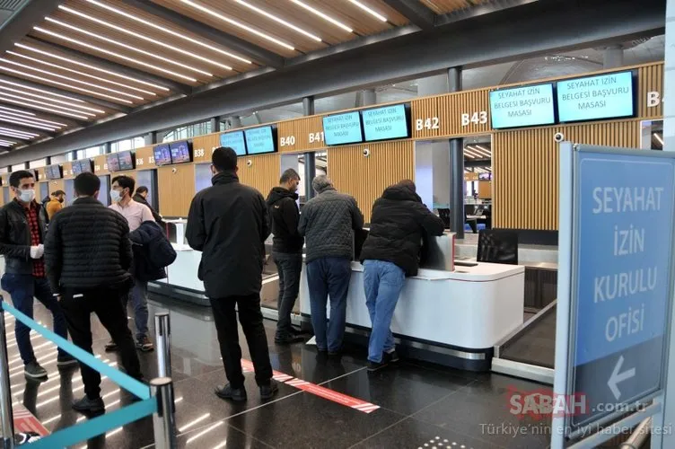 İstanbul Havalimanı’nda seyahat izin belgesi düzenlenmeye başladı