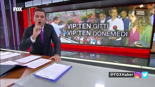 FOX TV'nin sunucusu Fatih Portakal'dan CHP'li Ekrem İmamoğlu'na tepki 