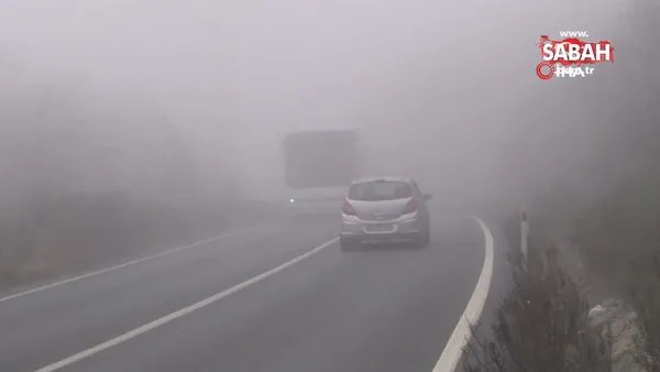 Sarıyer’de sürücüler yoğun sis nedeniyle zor anlar yaşadı | Video