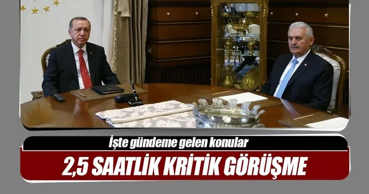 Cumhurbaşkanı Erdoğan-Başbakan Yıldırım görüşmesi sona erdi