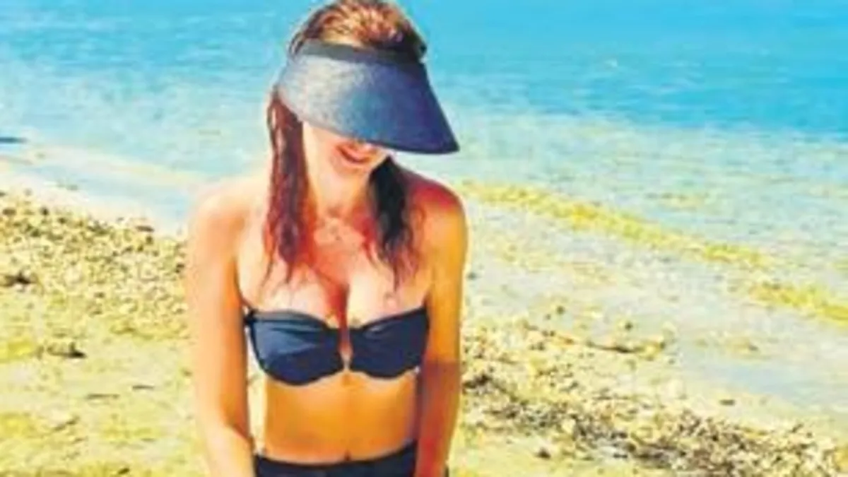 Deniz kenarında piknik yaptı