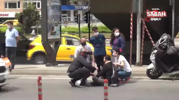İstanbul’da ilginç kaza: Martı ile motosikletli boş yolda çarpıştı | Video