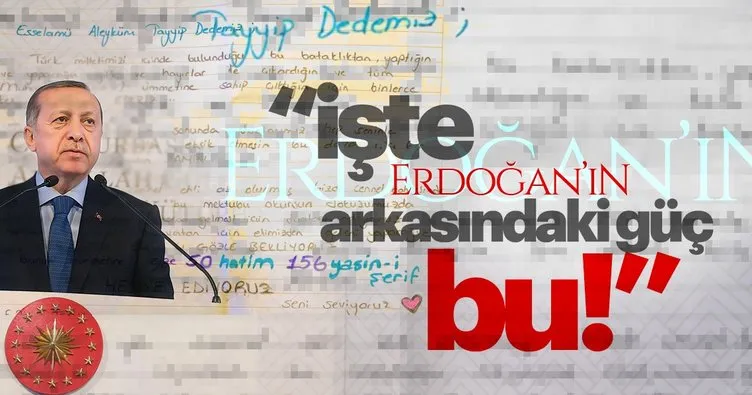 Cumhurbaşkanı Erdoğan’a öğrencilerden dua dolu davet mektubu