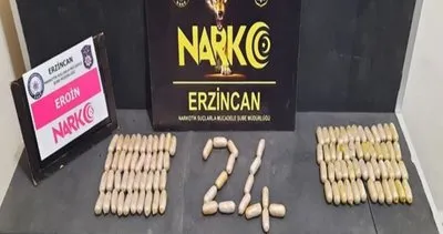 Midesinde uyuşturucu sevkiyatı yapan 2 şüpheli tutuklandı #erzincan