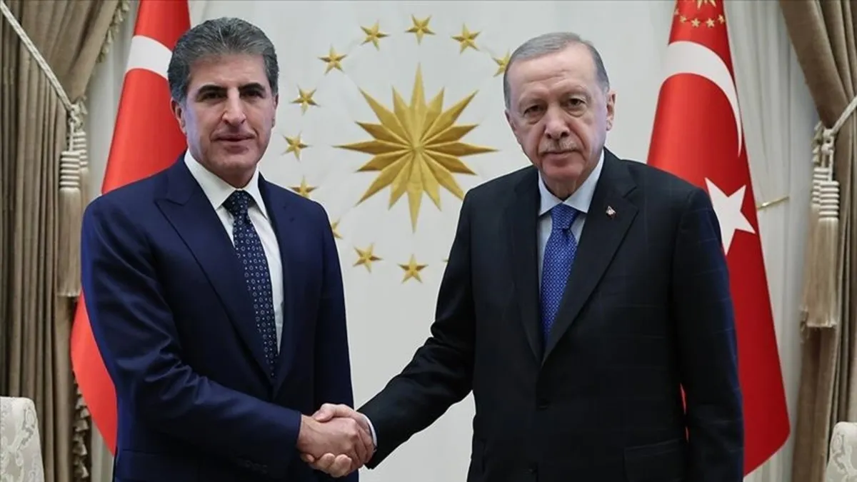 Başkan Erdoğan Neçirvan Barzani ile görüştü Başkan Erdoğan Neçirvan Barzani ile görüştü