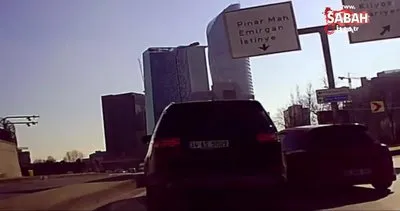 İstanbul’da inatçı sürücülerin yol kavgası kamerada | Video