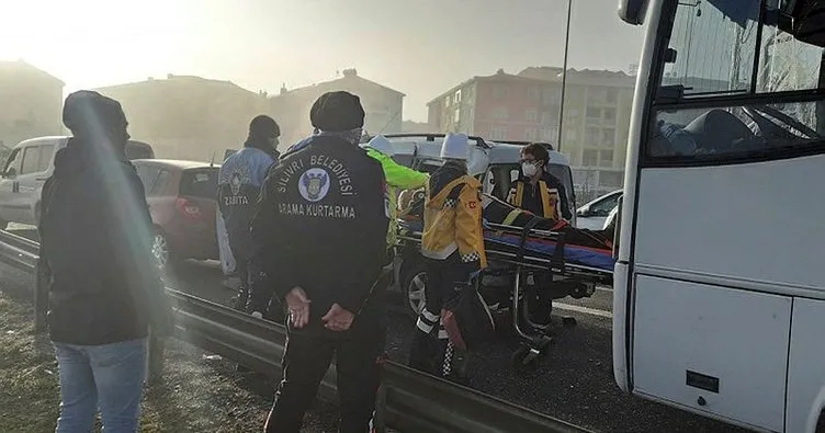 Silivri’de yoğun sis zincirleme kazaya neden oldu