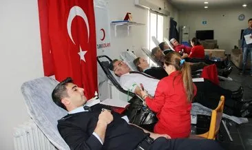Polisten Zeytin Dalı Harekatı’na kan bağışı desteği