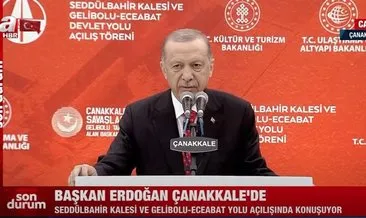 Seyahat süresi 25 dakikaya düşüyor! Başkan Erdoğan, Gelibolu – Eceabat Devlet Yolu’nu açtı