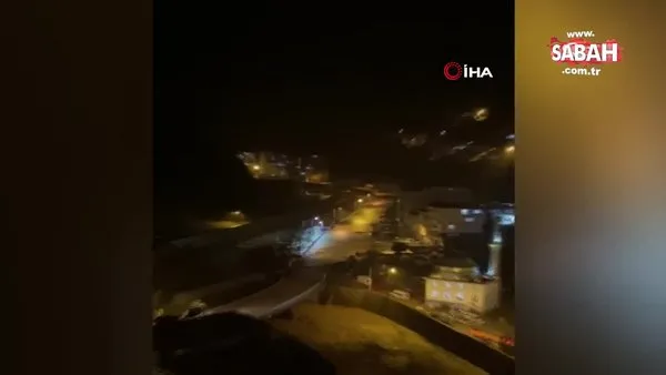 Borçka’da selin gelişi kameraya böyle yansıdı | Video