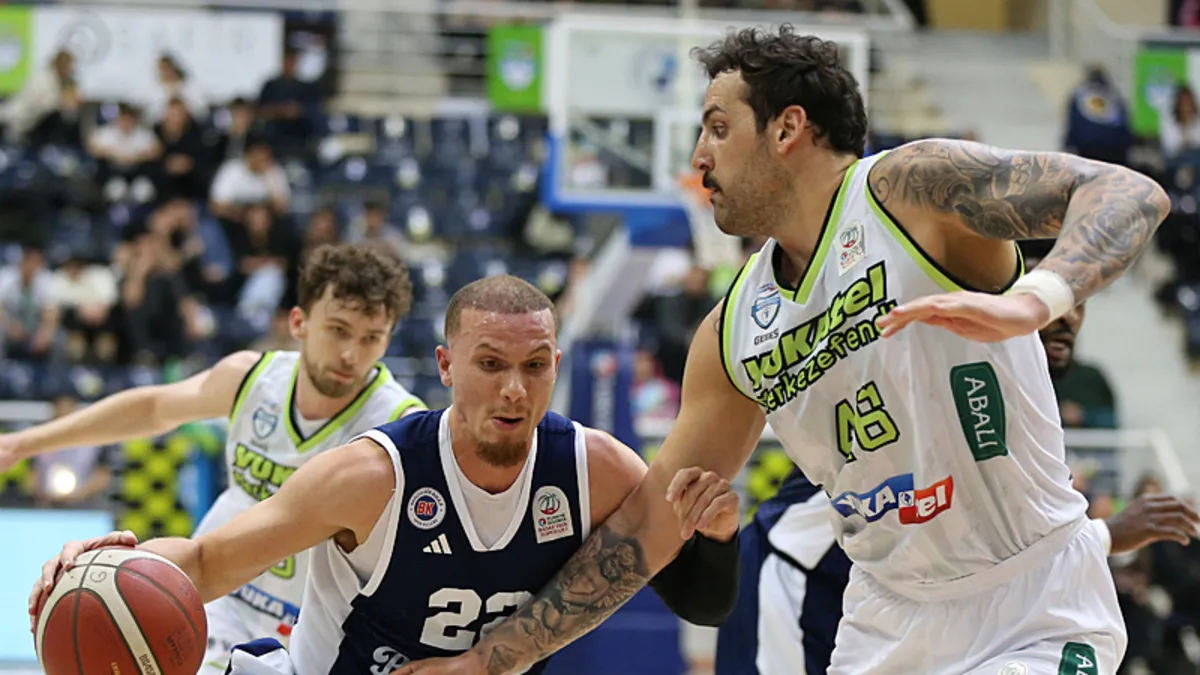 Basketbol Süper Ligi maçından bir enstantane