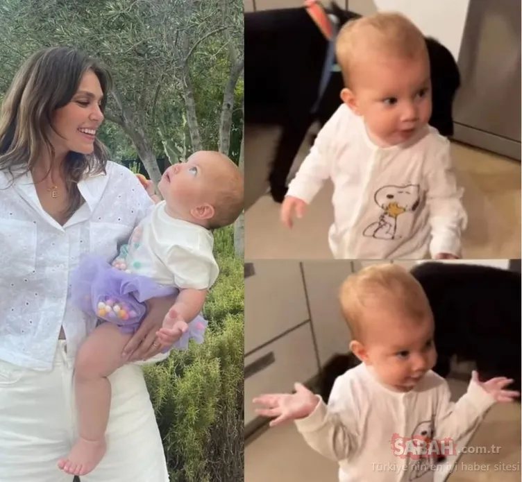 Aslı Enver minik kızı Elay’ın yemek yerken sevimli anlarını paylaştı! Aslı Enver: Sıra var!