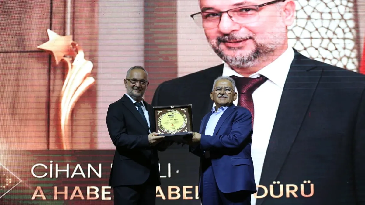 A Haber logosu ve Erciyes Dağı silüeti