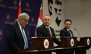 Çavuşoğlu’dan Lübnan Dışişleri Bakanı ve Ulaştırma Bakanı’yla ortak basın toplantısı