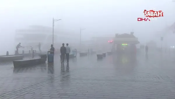 Son dakika haberi... İstanbul'da yoğun sis | Video