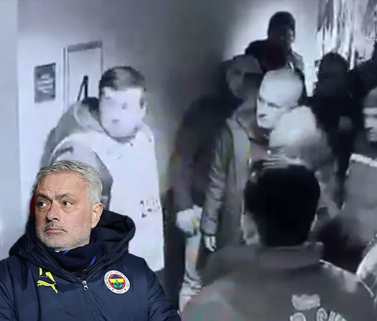 Son dakika haberi: Derbi sonrası tartışılan görüntü! Jose Mourinho hakem odasına böyle girdi...