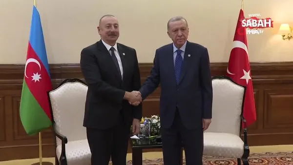 Başkan Erdoğan, Aliyev ile görüştü | Video