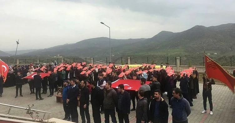 Batman’da öğrencilerden Afrin harekatına destek