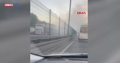 İstanbul Bayrampaşa’da metrobüs yangını