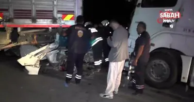 Konya’nın Ereğli ilçesinde kamyonun çektiği otomobile TIR çarptı: 3 ölü, 2 yaralı!