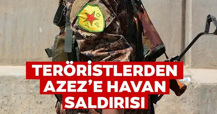 YPG/PKK’lı teröristlerden Azez’e havan saldırısı