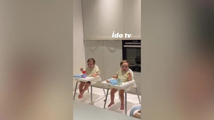 İdo Tatlıses tam bir baba oldu dedirtti! İkizlerini böyle güldürdü