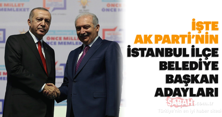 Başkan Erdoğan açıkladı! AK Parti İstanbul ilçe belediye başkan adayları 2019 isim isim listesi!