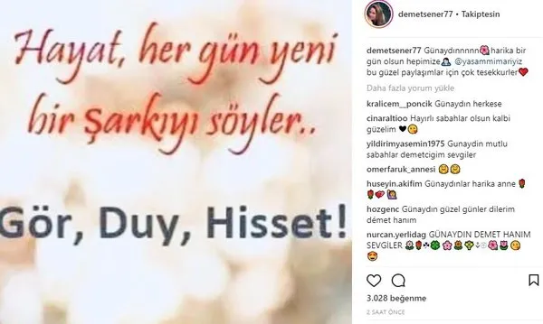 Ünlü isimlerin Instagram paylaşımları (20.03.2018)