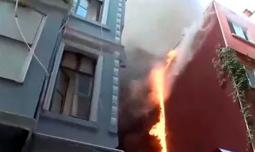 İstanbul’da otelin çatısında çıkan yangın korkuttu