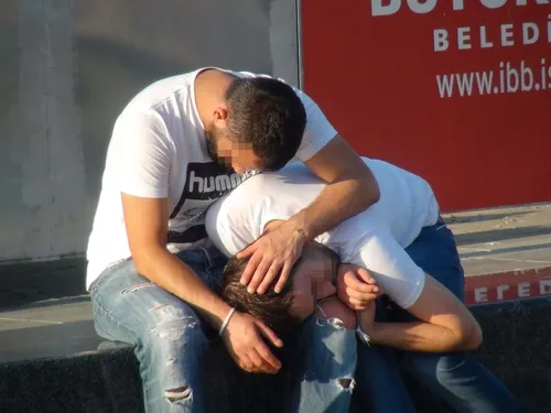 Taksim'de çekilen görüntüler yürekleri burktu-1